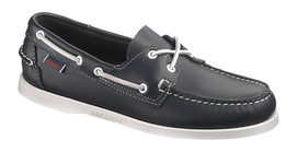 Slipper Sebago Docksides Leder Navy Blau