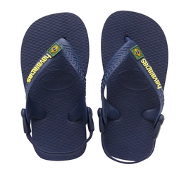 Baby Flip Flops Havaianas Brasil Logo Blau