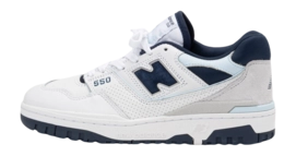 Sneaker New Balance BB550NQB Unisex White NB Navy Quarry Blue Grey Matter