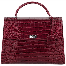 Handtas Socha Audrey Croco Burgundy 13.3 Inch