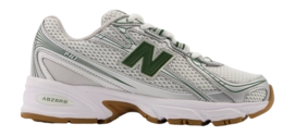 New Balance Kids GR740SF Silver Metalic/Dark Alpine Green