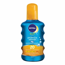 Zonnebrand Nivea Sun Spray Transparant Protect & Refresh Factor 20