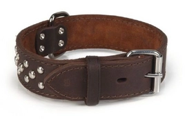 Halsband Beeztees Noppy Leer Bruin