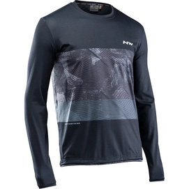 Fietsshirt Northwave Men Xtrail Jersey LS Black Grey White
