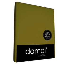 Katoenen Topper Hoeslaken Damai 8 cm Nutria Green