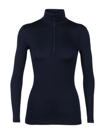 Longsleeve Icebreaker Women 200 Oasis LS Half Zip Midnight Navy