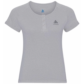 Fietsshirt Odlo Women T-Shirt S/S Crew Neck Element Grey Melange-L