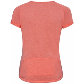 odlo women fietsshirt ss crew neck element hot coral 2