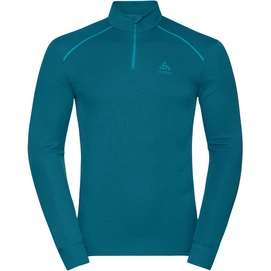 Unterhemd Odlo BL Top Turtle Neck LS Half Zip Active Deep Dive Herren