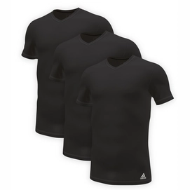 Unterhemd Adidas V-Neck Shirt Herren Black (3er Pack)-L