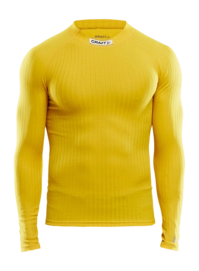 Ondershirt Craft Men Progress Baselayer CN LS Yellow Strakke pasvorm
