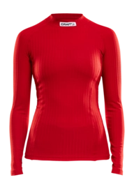Ondershirt Craft Women Progress Baselayer CN LS Bright Red Strakke pasvorm