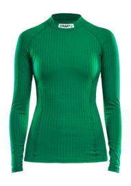 Ondershirt Craft Women Progress Baselayer CN LS Team Green Strak