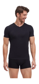 Ondershirt Falke Men Daily Comfort V-Neck Black (2-Pack)
