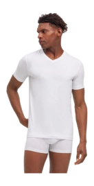 Ondershirt Falke Men Daily Comfort V-Neck White (2-Pack)