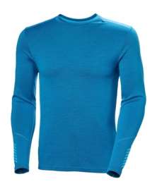 Ondershirt Helly Hansen Men Lifa Merino Midweight Crew Neptune Blue Fitted