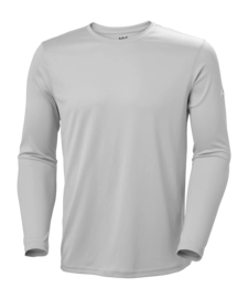 Ondershirt Helly Hansen Men Tech Crew LS 2.0 Grey Fog Regular Fit