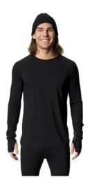 Ondershirt Houdini Men Desoli Light Crew True Black Slim Fit