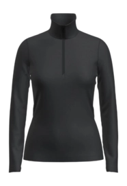 Ondershirt Icebreaker Women 200 Oasis LS Half Zip Black