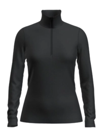 Ondershirt Icebreaker Women 260 Tech LS Half Zip Black