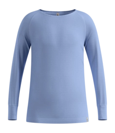 Ondershirt Odlo Kids BL Top Crew Neck LS Active Warm Eco Kid Odlo Steel Grey Melange