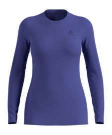 Ondershirt Odlo Women Merino 160 Skipper Blue Aansluitend