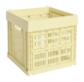 Opbergbox HAY Colour Crate Cube Light Yellow