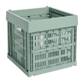 Opbergbox HAY Colour Crate Cube Sage Green