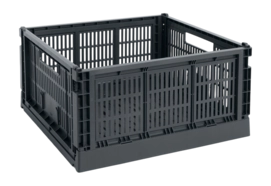Opbergbox HAY Colour Crate Large Square Charcoal