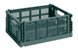Opbergbox HAY Colour Crate Medium Dark Green