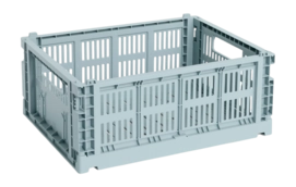 Opbergbox HAY Colour Crate Medium Dusty Blue