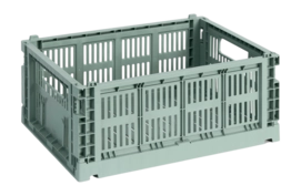 Opbergbox HAY Colour Crate Medium Sage Green