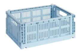 Opbergbox HAY Colour Crate Medium Soft Blue