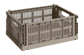 Opbergbox HAY Colour Crate Medium Warm Grey
