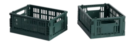 Opbergbox HAY Colour Crate Mini Dark Green (Set van 2)