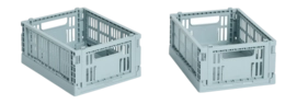 Opbergbox HAY Colour Crate Mini Dusty Blue (Set van 2)
