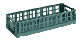 Opbergbox HAY Colour Crate Mini Oblong Dark Green