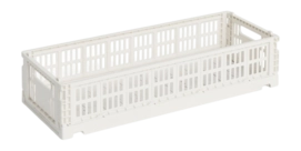 Opbergbox HAY Colour Crate Mini Oblong Off-White