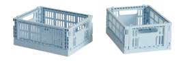 Opbergbox HAY Colour Crate Mini Soft Blue (Set van 2)