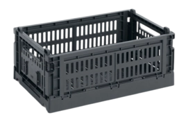 Opbergbox HAY Colour Crate Small Charcoal