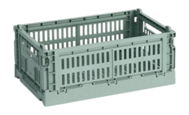 Opbergbox HAY Colour Crate Small Sage Green