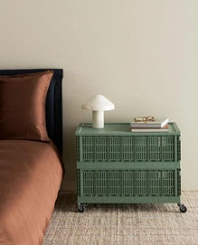 HAY Colour Crate XL sage green_HAY Colour Crate Lid Plastic XL sage green_Outline milk chocolate_Pao Portable_Crayon Rug_1920x1920