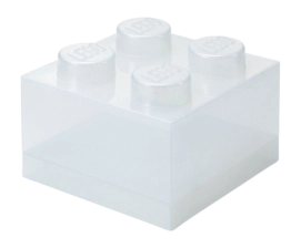 Opbergbox Lego Brick 4 Glitter Translucent