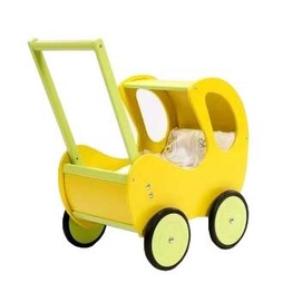 Poppenwagen Deluxe Base Toys Pallas Hout Geel