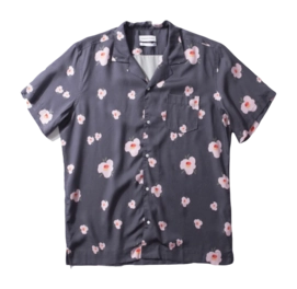 Shirt Edmmond Studios Men Orchid Short Sleeve Plain Navy