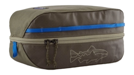 Organiser Patagonia Unisex Black Hole Cube 6L Basin Green w/Fitz Trout