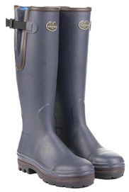 Regenlaars Le Chameau Women Vierzonord Yard Neoprene Lined Bleu Foncé