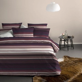 Dekbedovertrek Damai Horizon Bordeaux Flanel