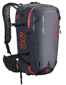 Skirucksack Ortovox Ascent 38 S Avabag Black Anthracite (mit Airbag kompatibel)