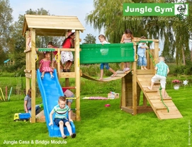 Speelset Jungle Gym Jungle Casa + Bridge Blauw